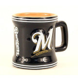 Milwaukee Brewers MLB Licensed Sculpted Ceramic Mini Mug Style Shot Glass (2 Oz.)