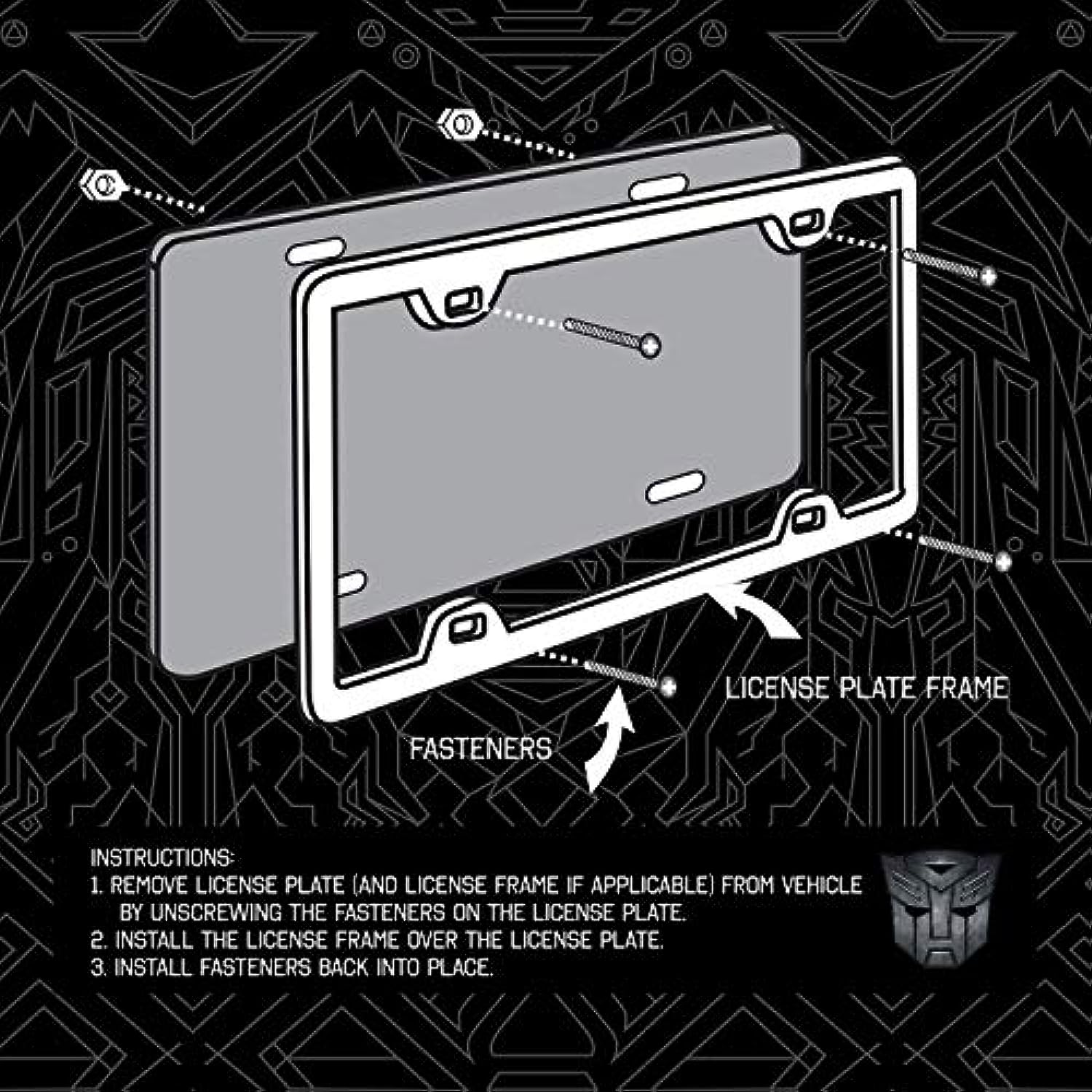 Pilot TRF-0901E Transformer License Plate Frame