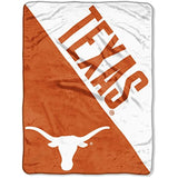 The Northwest Company 1 Pc, Texas Longhorns Blanket 46x60 Micro Raschel Halftone Design Rolled, 100% Polyester, Big Team Logo & Graphic Background, Decorative Binding Around Edges, Machine Washable