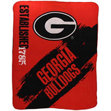 Northwest NCAA Collegiate School Logo Fleece Blanket (Georgia Bulldogs, 50" x 60")