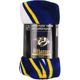 NHL Breakaway Super Soft Plush Throw Blanket (Nashville Predators)