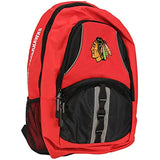 Northwest NHL Padded Utility Laptop Backpack and Drawstring Bag Set, Book Bag & Cinch Combo (Chicago Blackhawks)