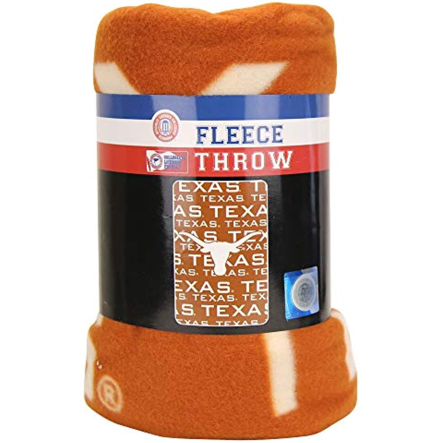 Northwest NCAA Collegiate Team Logo Fleece Throw Blanket 40" x 60" (Texas Longhorns)