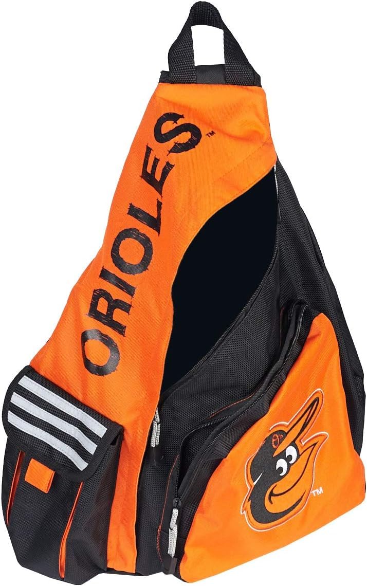 Northwest Officially Licensed MLB Leadoff Style Sling Backpack (Baltimore Orioles)