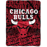 The Northwest Company NBA Chicago Bulls Micro Raschel Throw Blanket, 46" x 60", Redux