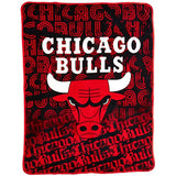 The Northwest Company NBA Chicago Bulls Micro Raschel Throw Blanket, 46" x 60", Redux