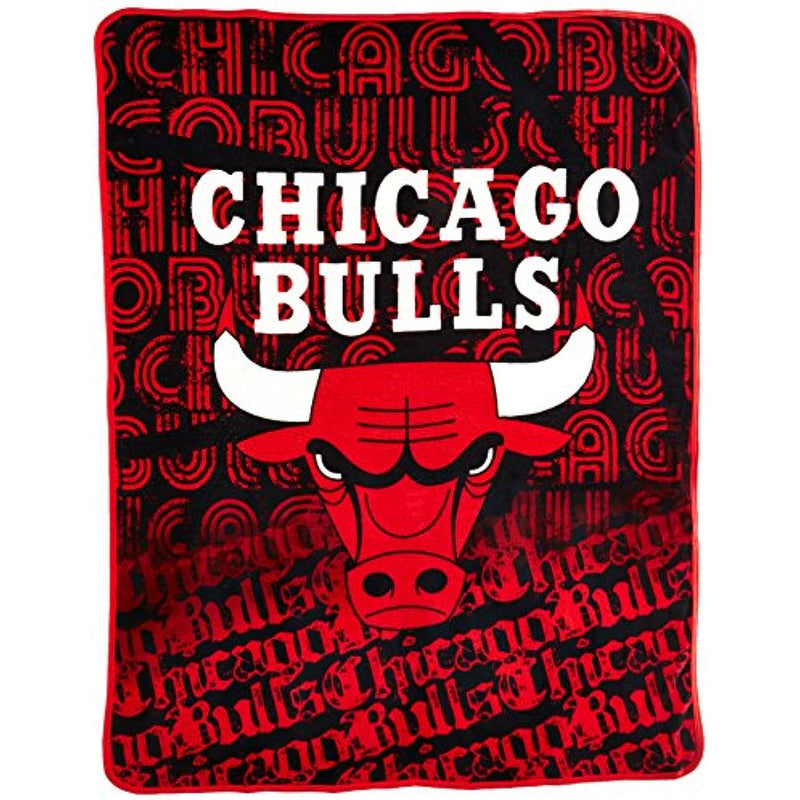 The Northwest Company NBA Chicago Bulls Micro Raschel Throw Blanket, 46" x 60", Redux