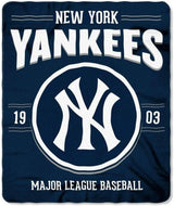 Travel and Warmth MLB Fan Bundle includes Foldable Compact Duffel Bag and Light Fleece Blanket For Easy Portability and Storage (New York Yankees)