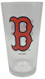 Licensed MLB Letterman 16oz Pint Glass (Boston Red Sox)