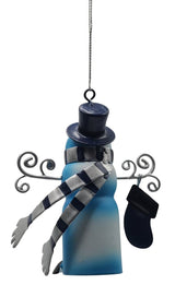 MLB Tin Snowman Bell Hanging Ornament (New York Yankees)