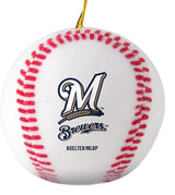 MLB Team Soft Plush Sculpt Mini Baseball Ornament (Milwaukee Brewers)