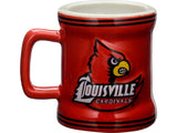 Louisville Cardinals NCAA Licensed Sculpted Ceramic Mini Mug Style Shot Glass (2 Oz.)