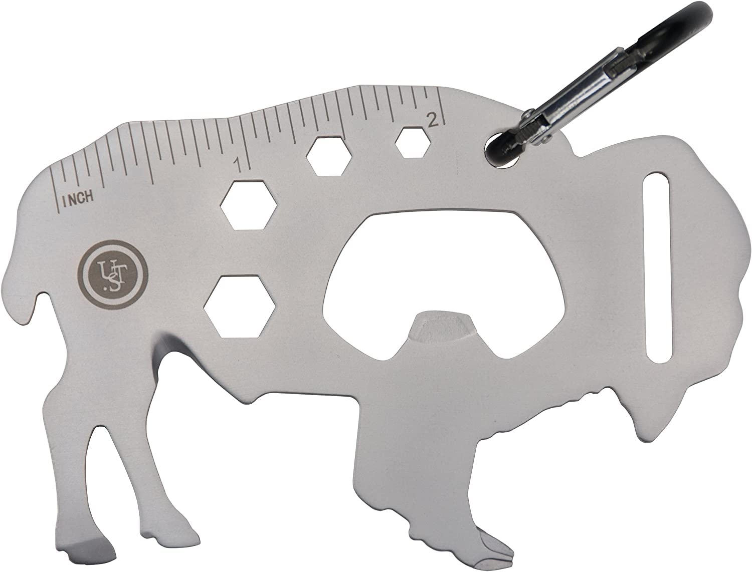 ust Tool-a-Long Carabiner Clip Multi-Tool Bundle Featuring a Themed Collection of Compact Stainless Steel Tools! (Home on The Range)