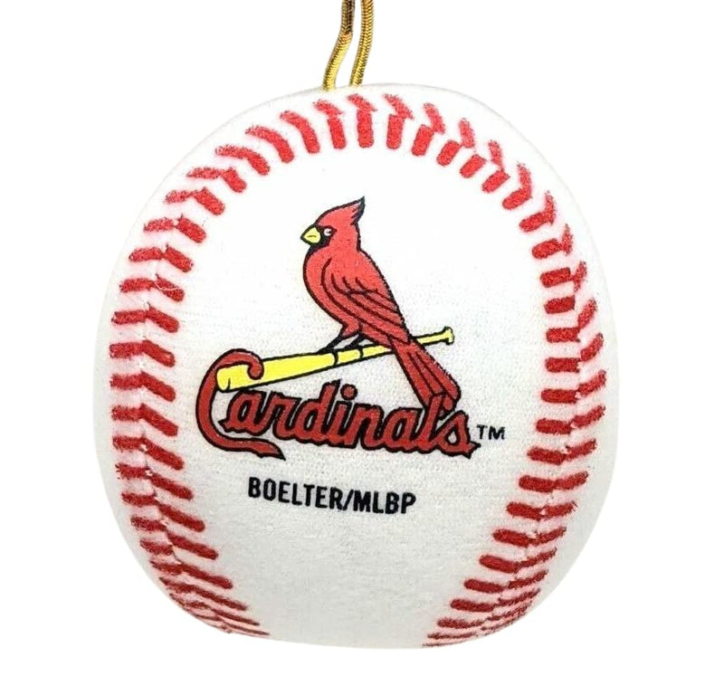 MLB Team Soft Plush Sculpt Mini Baseball Ornament (St Louis Cardinals)