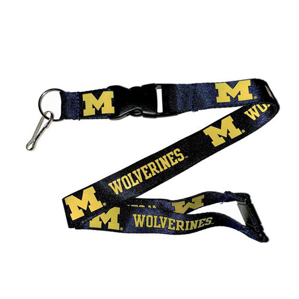 aminco Michigan Wolverines Logo Lanyard