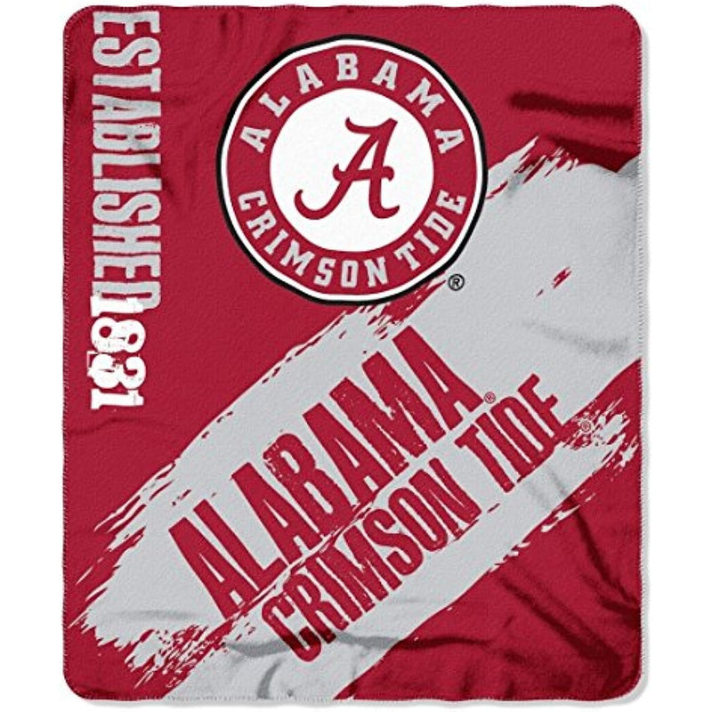 Northwest Officially Licensed NCAA Painted Fleece Throw Blanket - Alabama Crimson Tide