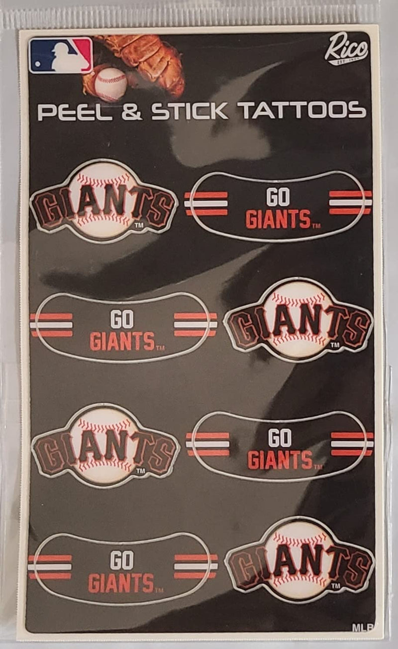 Rico VTT6301 San Francisco Giants - Sf MLB Vertical Tattoo (3"X5")