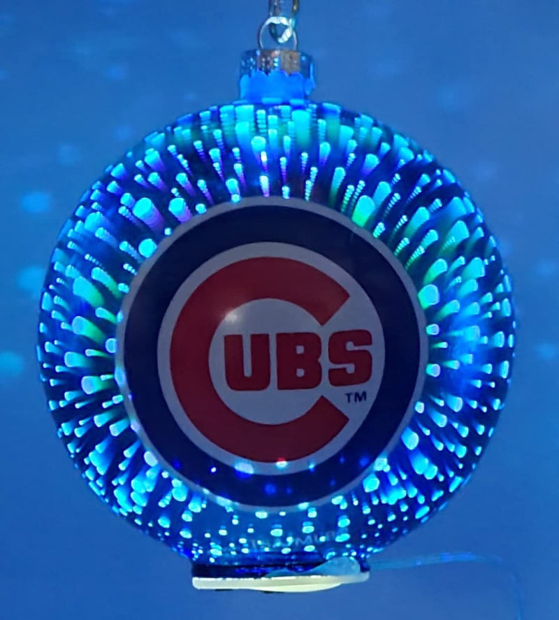 MLB Chicago Cubs Stargazing Light Up Ornament Set (Set of 2)