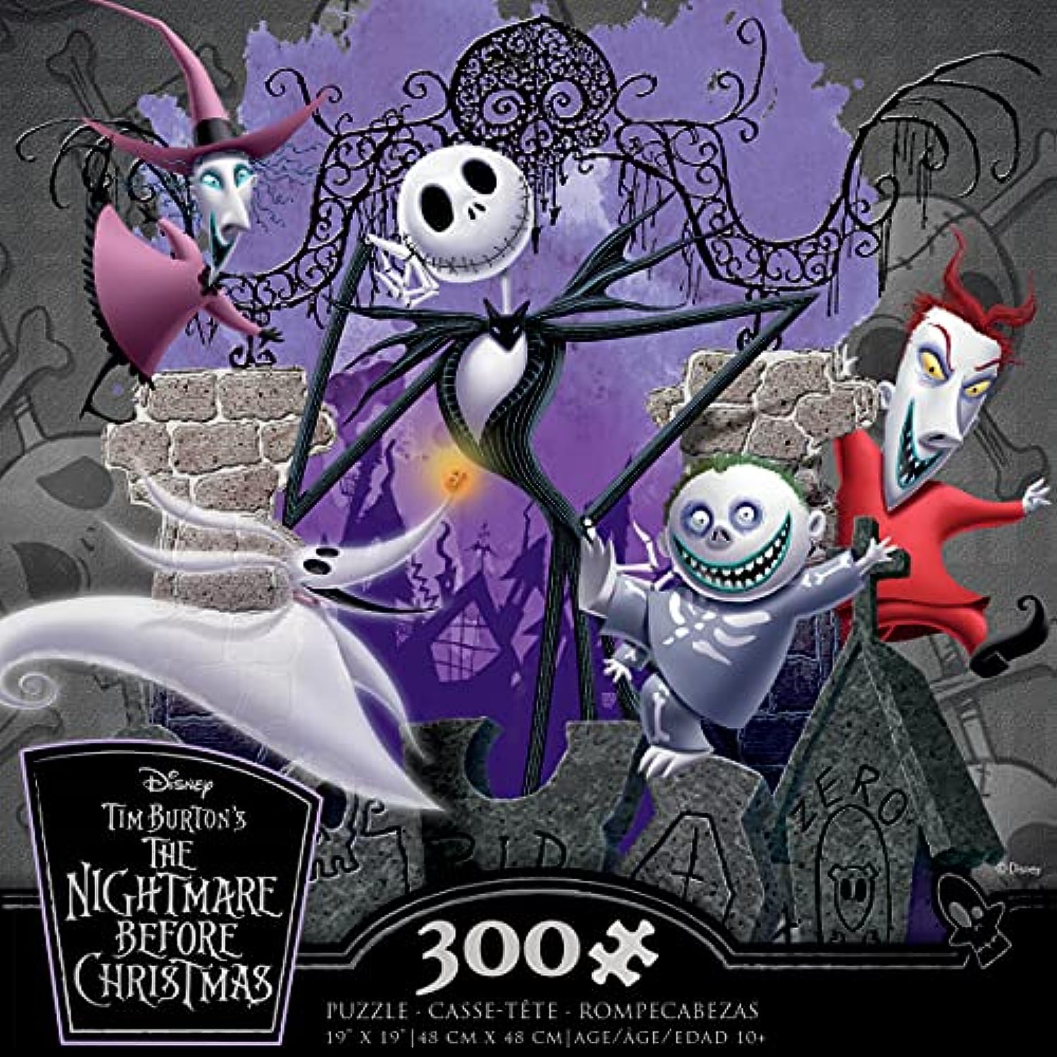 Ceaco - Disney - Nightmare Before Christmas - Nightmare Antics - Oversized 300 Piece Jigsaw Puzzle