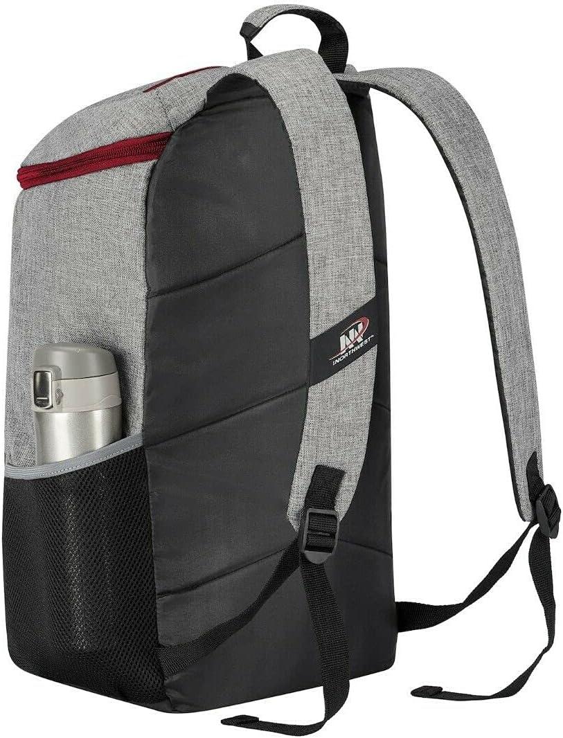 Northwest Officially Licensed NCAA Competitor Backpack, Heathered Gray with Team Color Drawstrings (Alabama Crimson Tide Gray)