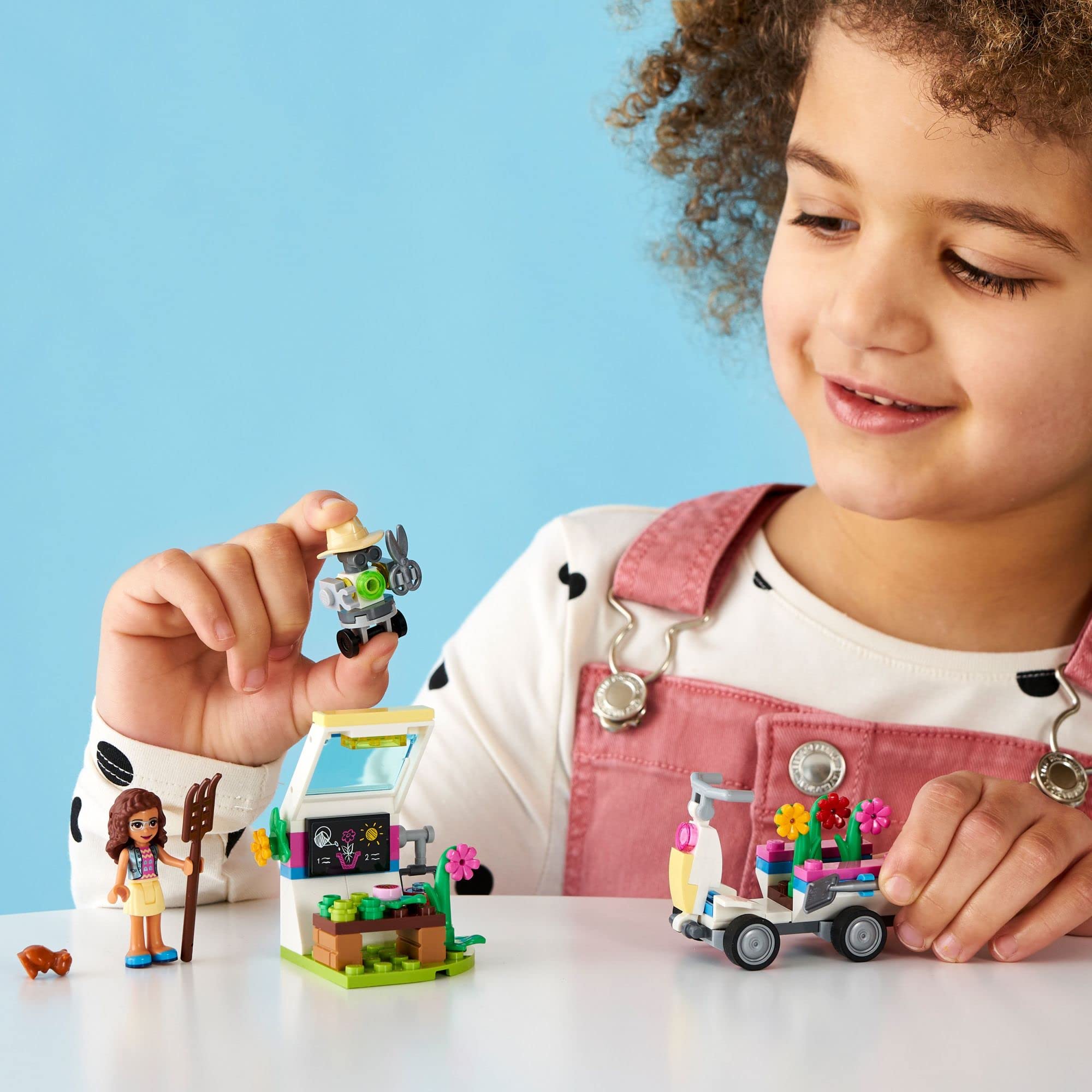LEGO Friends Olivia�s Flower Garden 41425 Building Toy for Kids; This Play Garden Comes with 2 Buildable Figures, Friends Olivia and Zobo, for Hours of Creative Play (92 Pieces)