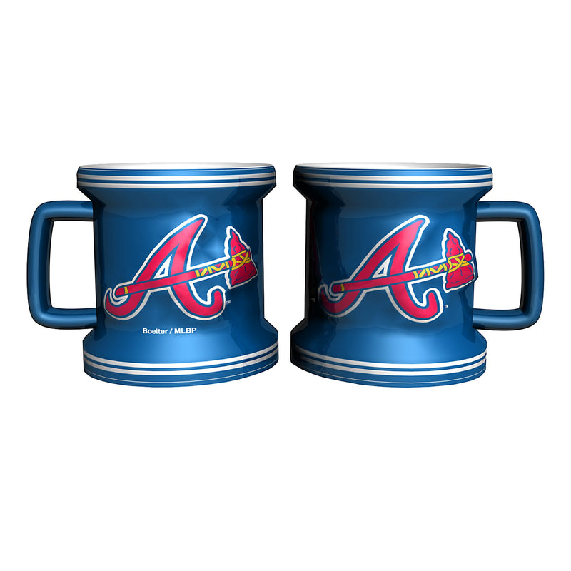 MLB Atlanta Braves Sculpted Mini Mug (2-Pack)