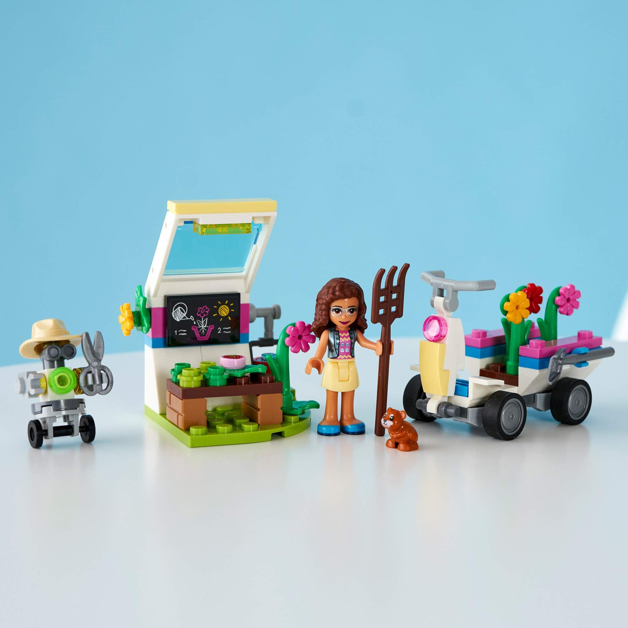 LEGO Friends Olivia�s Flower Garden 41425 Building Toy for Kids; This Play Garden Comes with 2 Buildable Figures, Friends Olivia and Zobo, for Hours of Creative Play (92 Pieces)