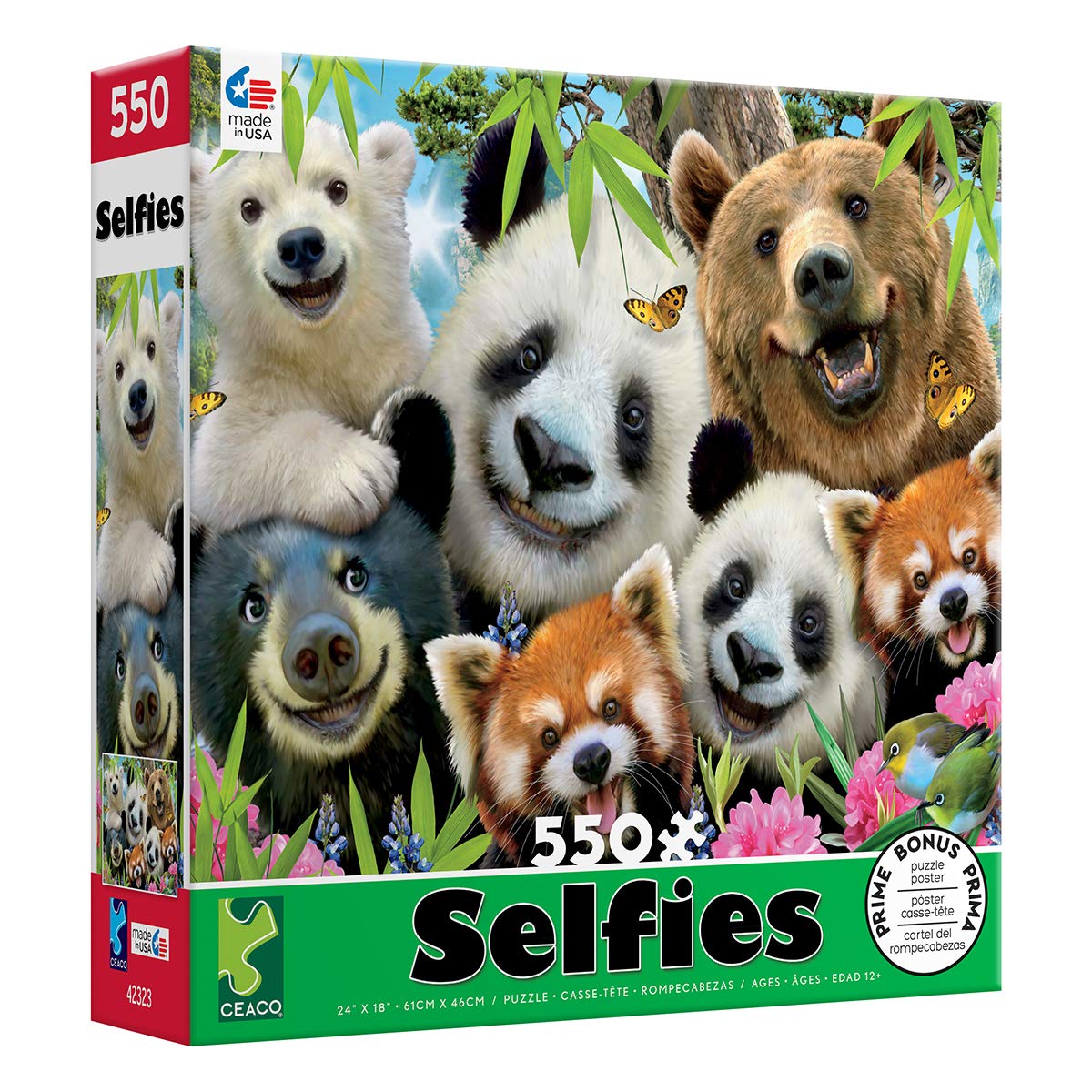 Ceaco - Selfies - Bear Essentials - 550 Piece Jigsaw Puzzle