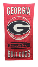 WinCraft Licensed NCAA 100% Cotton Prime Pride Between The Hedges Beach Towel 60" x 30" (Georgia Bulldogs)