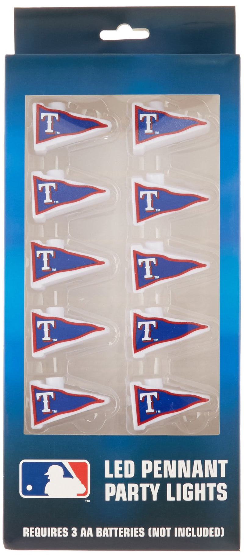 MLB Texas Rangers LED Pennant Party Lights