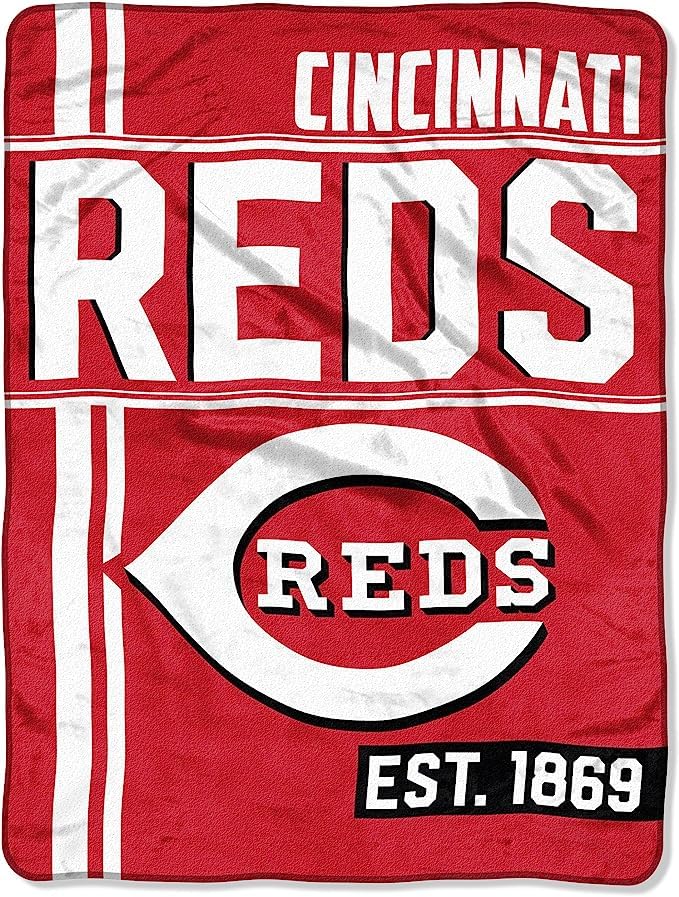 Boelter Brands MLB Warm & Cozy Baseball Bundle includes Coffee Mug and Plush Blanket (Cincinnati Reds)