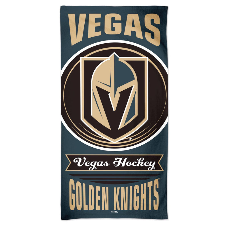 WinCraft Licensed NHL 100% Cotton Prime Tie Dye Vegas Hockey Beach Towel 60" x 30" (Vegas Golden Knights)