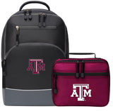 Northwest Collegiate Backpack and Lunch/Toiletry Tote Bag Combo (Texas A & M Aggies)