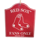 Officially Licensed MLB Wood Sign Fan Ornament (Boston Red Sox)