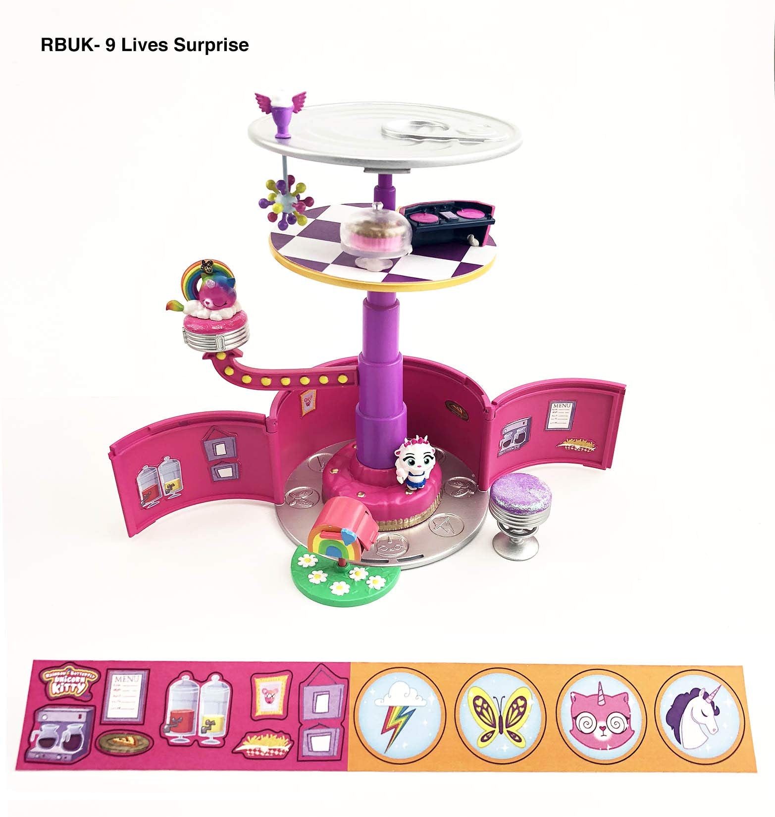 Rainbow Butterfly Unicorn Kitty 9 Lives Surprise. Styles May Vary from Shown, Multi Colered