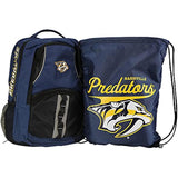 Northwest Licensed NHL Captain Backpack & Keeper Cinch Bag Bundle (Nashville Predators)