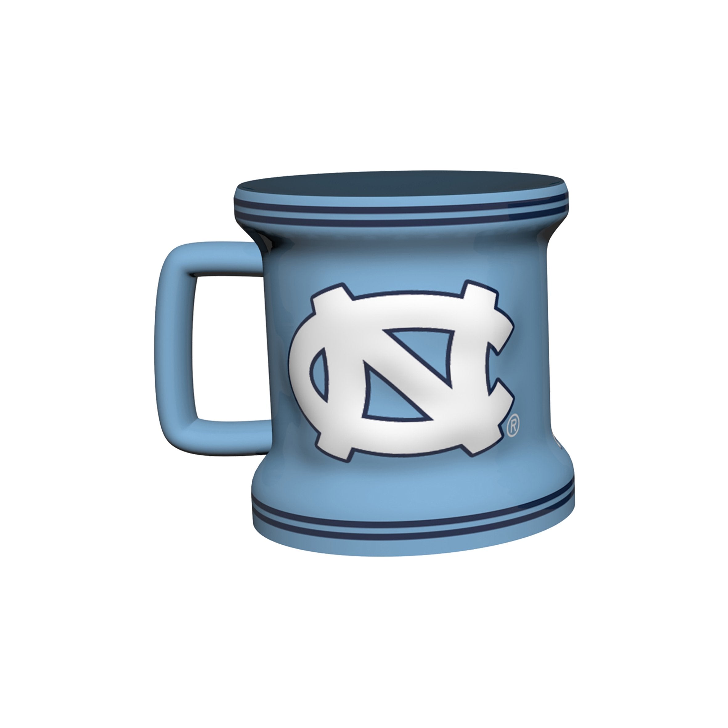 NCAA North Carolina Tar Heels Sculpted Mini Mug, 2-ounce