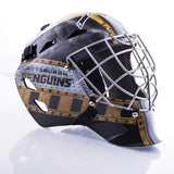 Franklin Sports NHL Pittsburgh Penguins Mini Hockey Goalie Mask with Case - Collectible Goalie Mask with Official NHL Logos and Colors