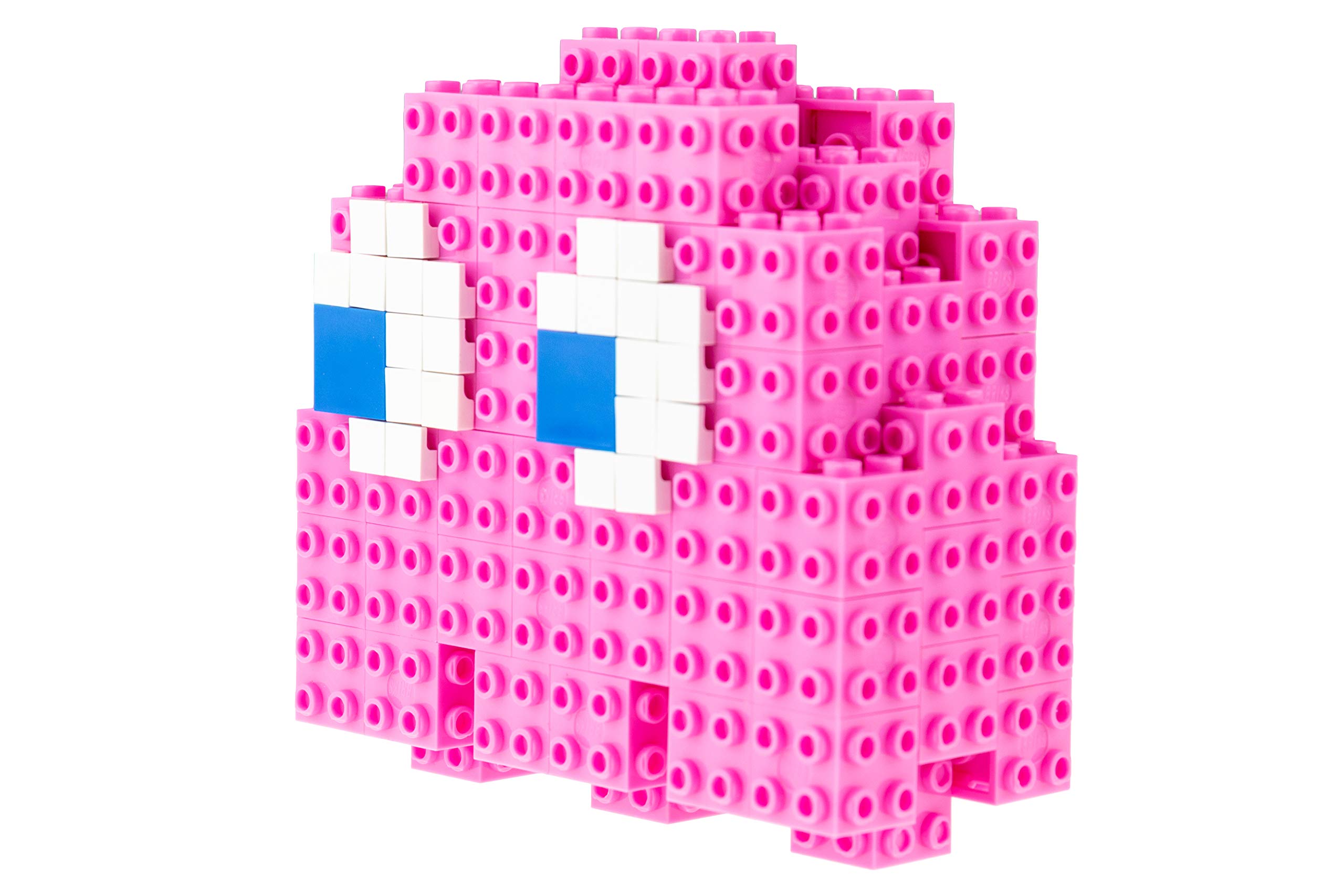 Strictly Briks Pac-Man & BANDAI NAMCO Entertainment Inc | Pac-Man 3D Pinky Brik Model Set - 115 Pieces 3D Briks 3D Build