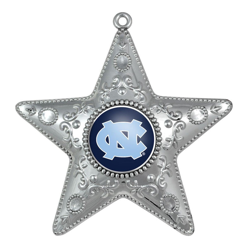 Boelter Brands North Carolina Tar Heels 4" Silver Star Ornament