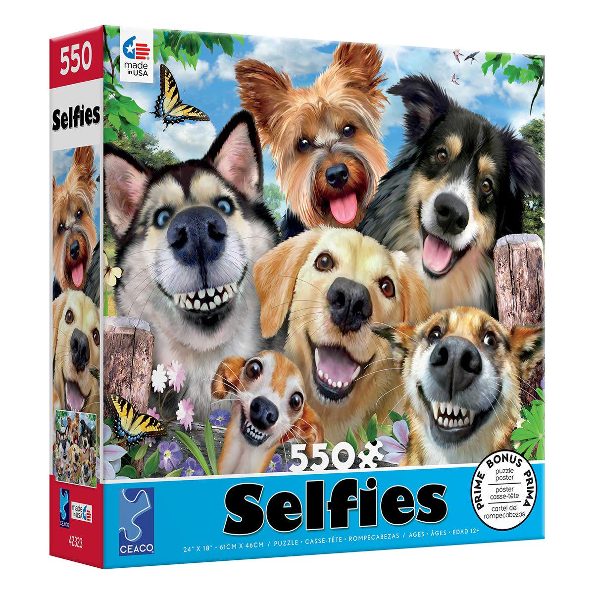 Ceaco - Selfies - Dog Delight - 550 Piece Jigsaw Puzzle