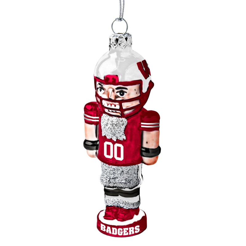 NCAA Wisconsin Badgers Football Nutcracker Ornament