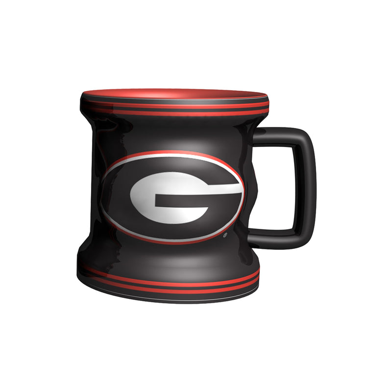 Boelter Brands NCAA Georgia Bulldogs Sculpted Mini Mug, Size 2.5, Black