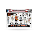 Rico MLB Giants - SF Small Family Sticker Sheet, 9 x 5, Logo Color