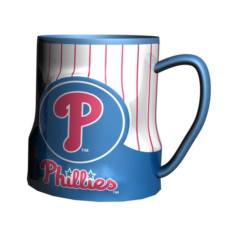 MLB Philadelphia Phillies Sculpted Game Time Coffee Mug, 18-ounce