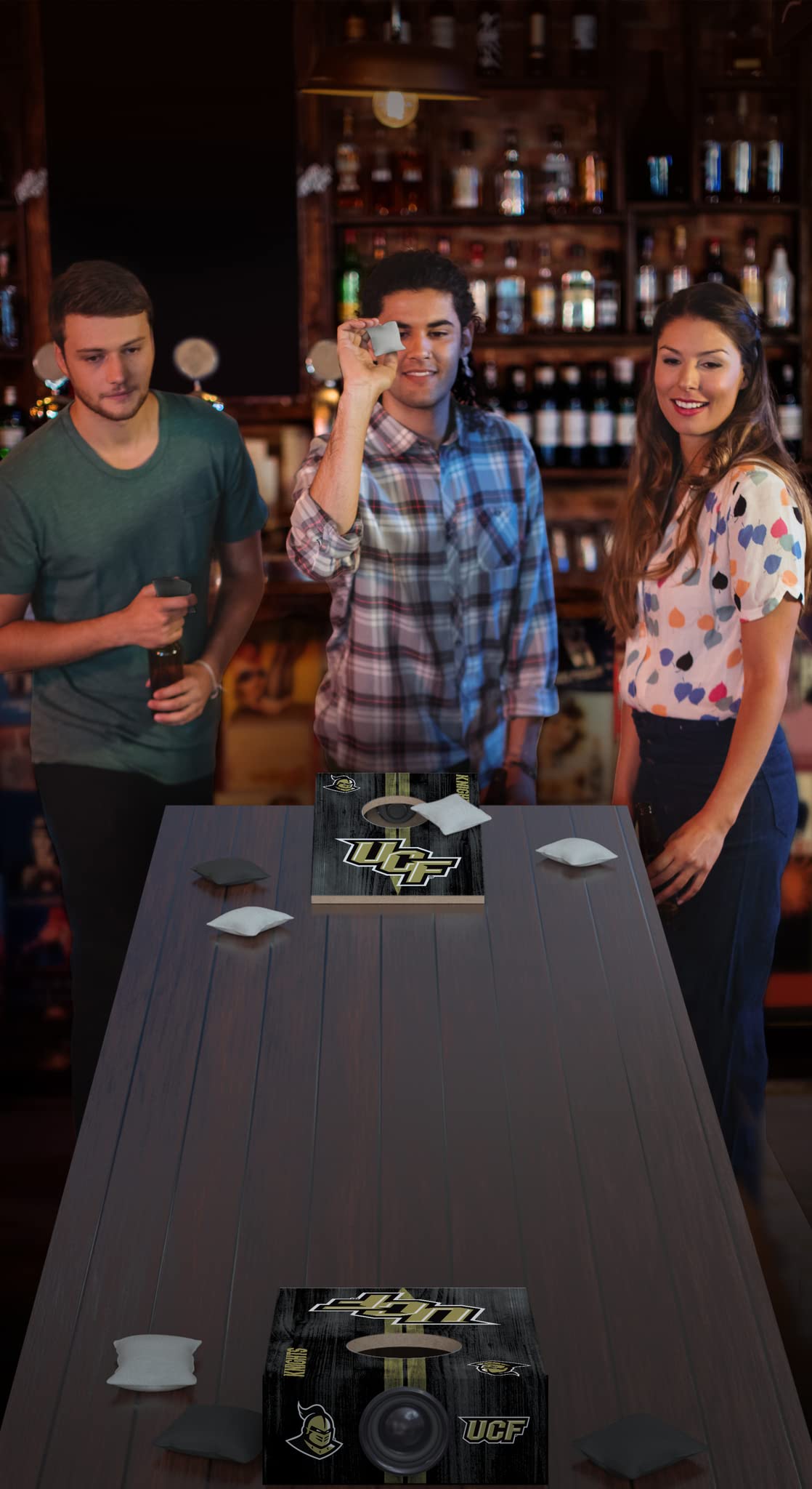 SOAR NCAA Tabletop Cornhole Game and Bluetooth Speaker, UCF Knights