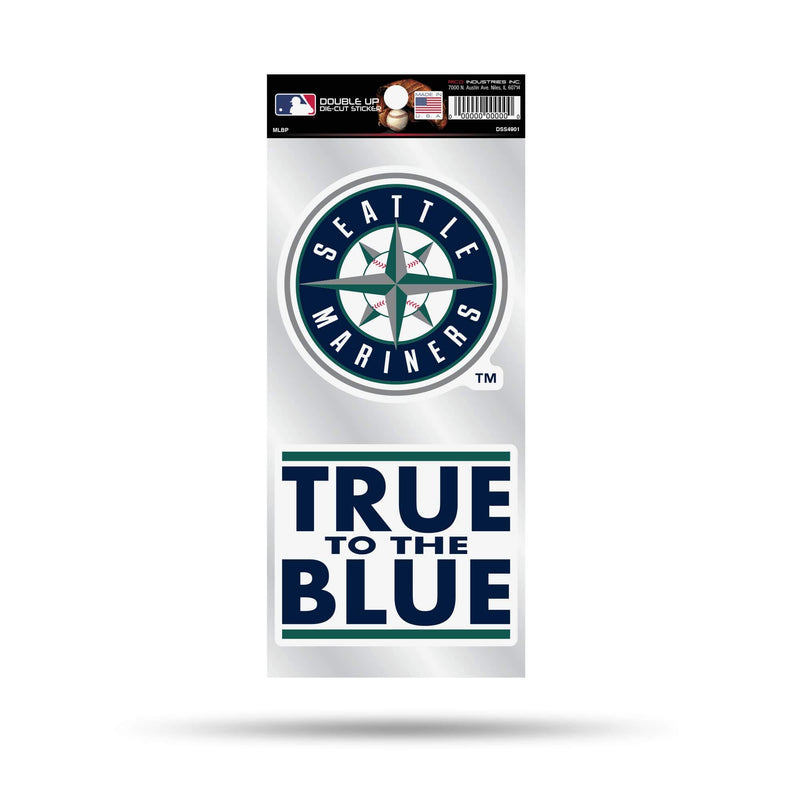 Rico Industries Seattle Mariners Double Up Die Cut Sticker