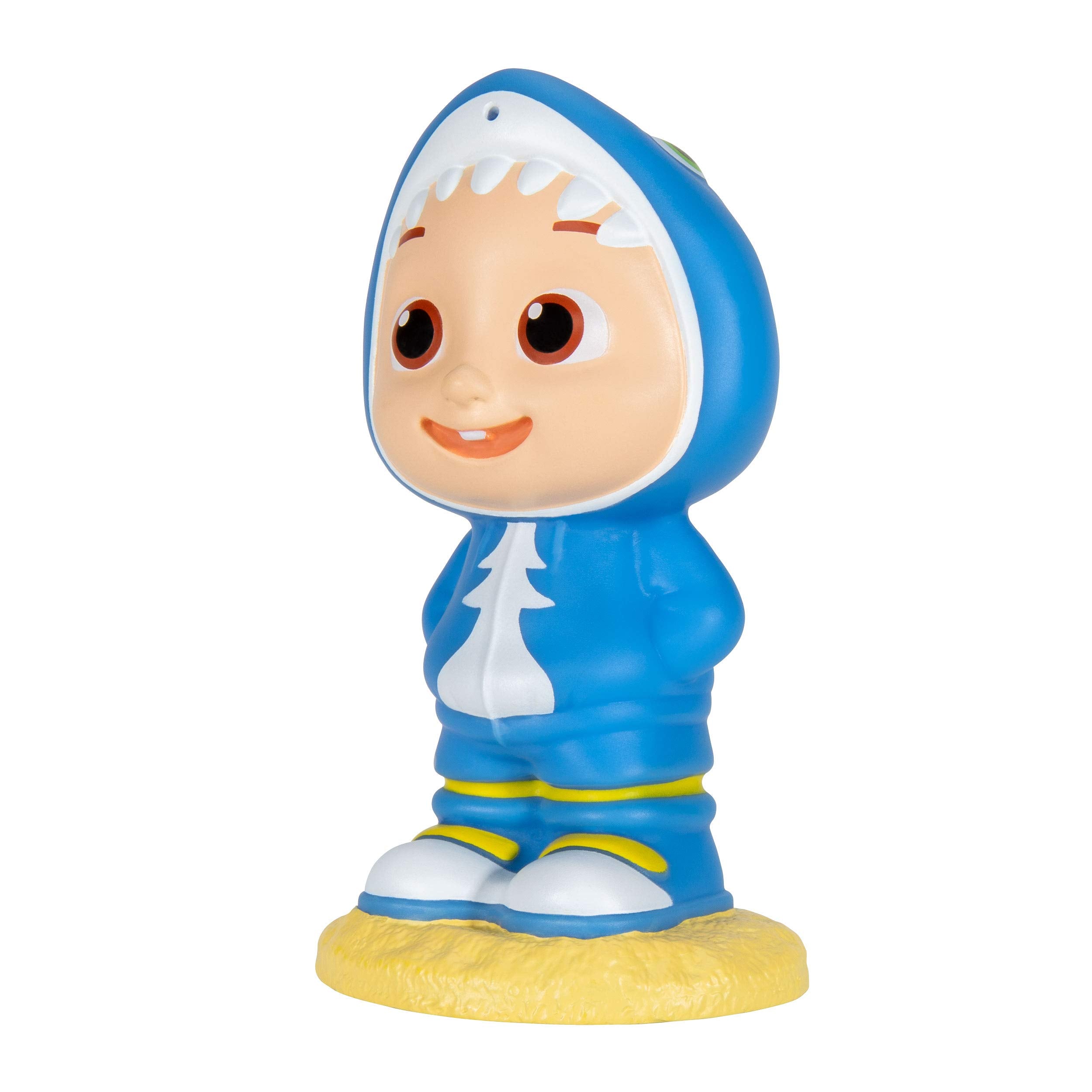 CoComelon Official Bath Squirters, Featuring JJ Character Toy (4� Tall) and 2 Sharks (4� Wide), Bath Time Fun Playset - Character Toys for Babies, Toddlers, and Kids