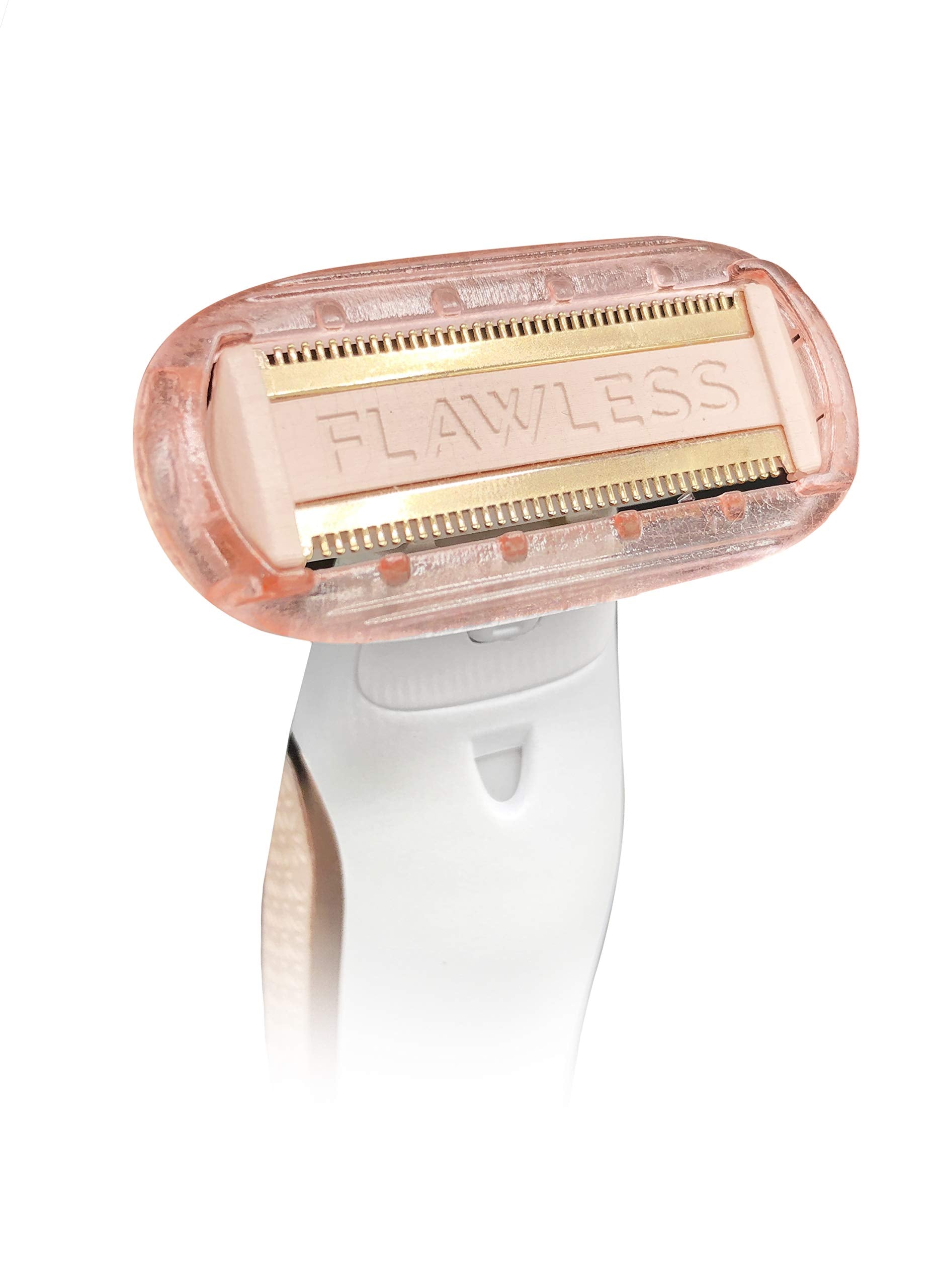 Finishing Touch Flawless Body Rechargeable Ladies Shaver and Trimmer, White/Rose Gold