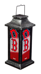 Team Sports America Light Up Solar Garden Lantern for Boston Red Sox Fans 4.4 x 10 x 4.4 Inches